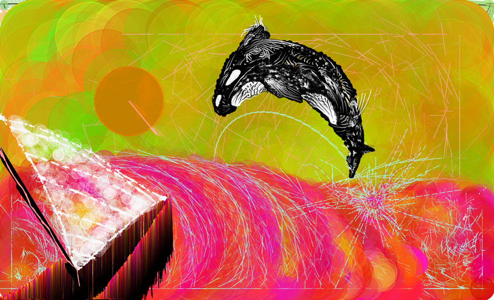 A ship and a whale, using velocity vectors